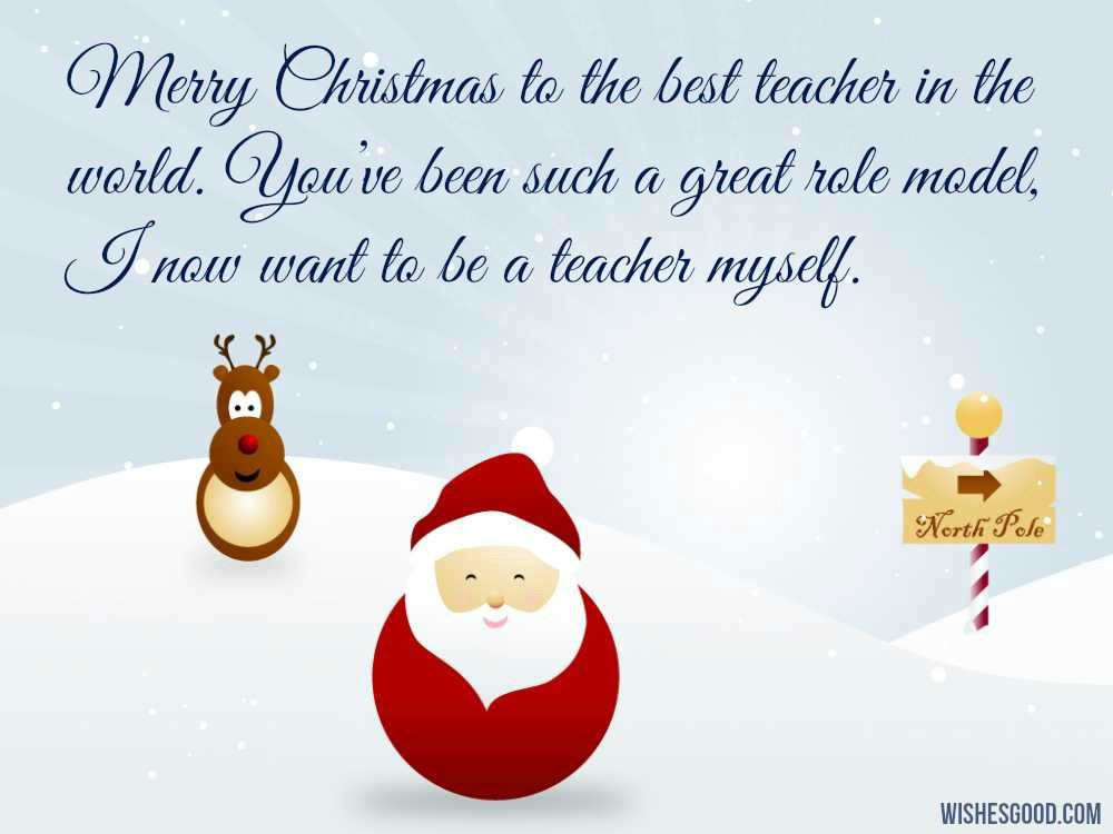 Christmas Quotes For Teachers
 Christmas Wishes for Teachers