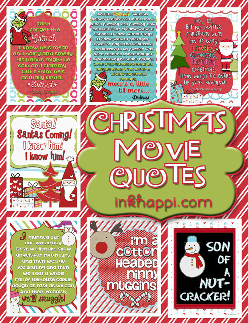 Christmas Quotes From Movies
 Christmas Movie Quotes free printables inkhappi