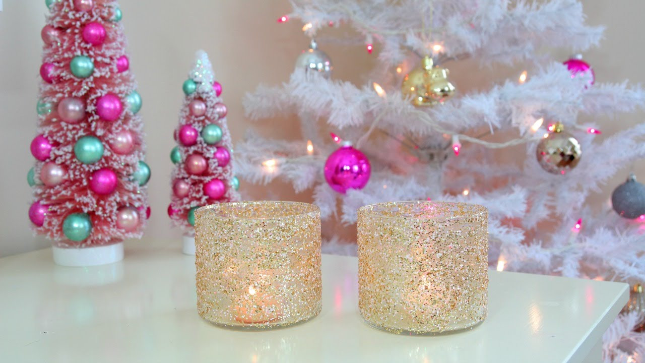 Christmas Room Decor DIY
 DIY Christmas Winter Room Decor Frosty Glitter Jars