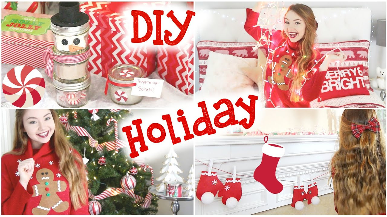 Christmas Room Decor DIY
 DIY Holiday Room Decor Sweater & Gifts