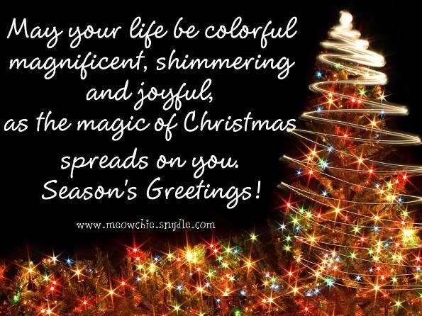 Christmas Seasonal Quotes
 Season s Greetings s and for
