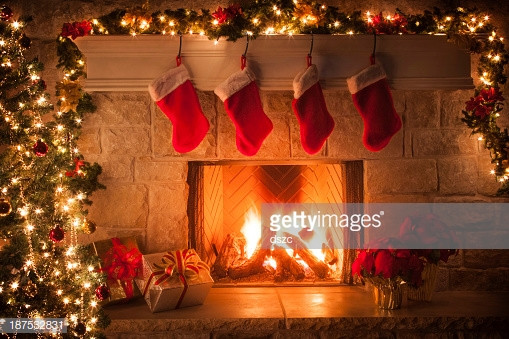 Christmas Sock Fireplace
 Christmas Stocking Stock s and