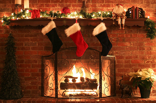 Christmas Sock Fireplace
 A luscious Christmas – Part 1