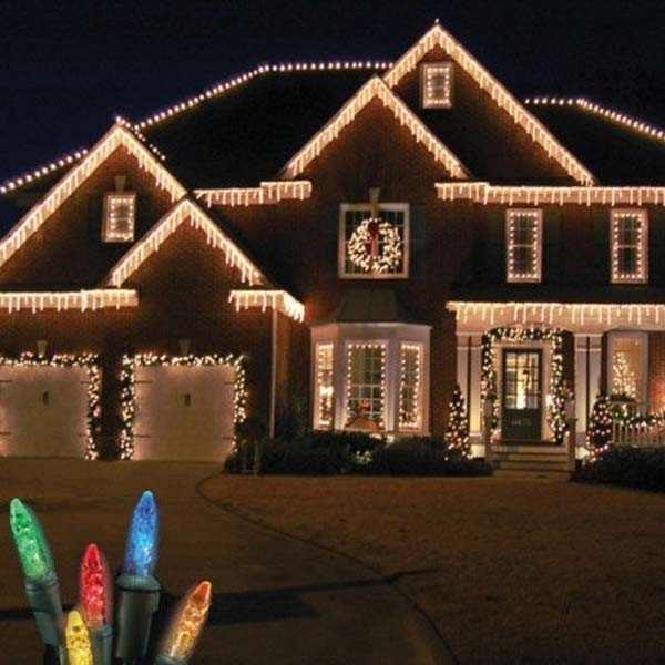 Christmas Spotlights Outdoor
 Top 46 Outdoor Christmas Lighting Ideas Illuminate The