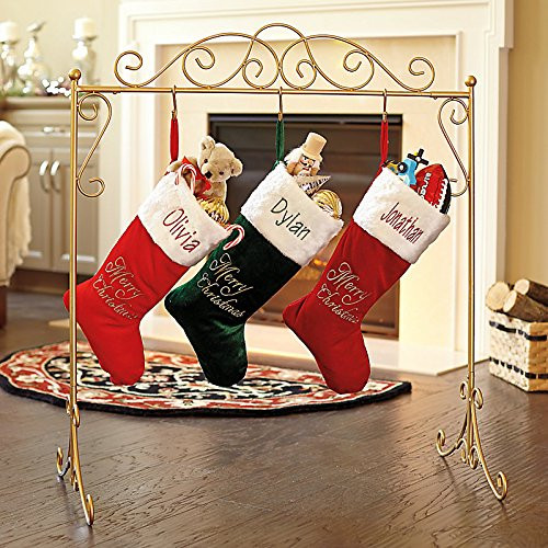 Christmas Stocking Floor Stand
 How To Hang Christmas Stockings Without a Fireplace Mantle