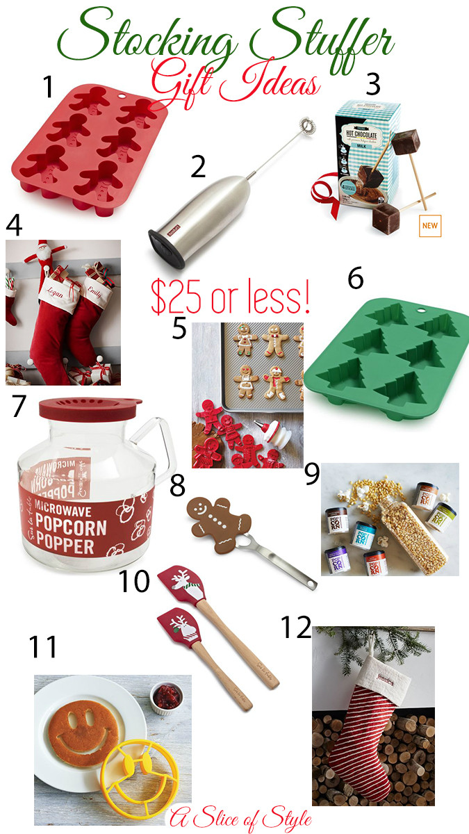Christmas Stocking Gift Ideas
 Gifts and Stocking Stuffers for $25 and under A Slice