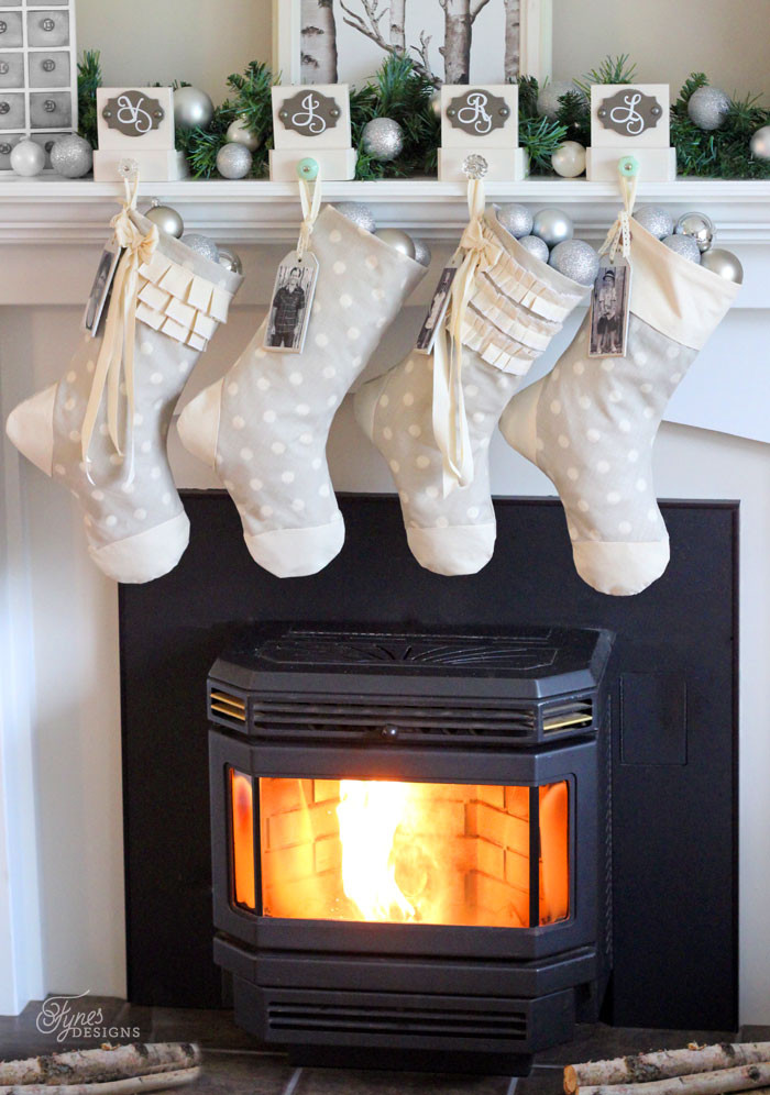 Christmas Stocking Hangers For Fireplace
 Easy Sew Personalized Christmas Stockings e Item