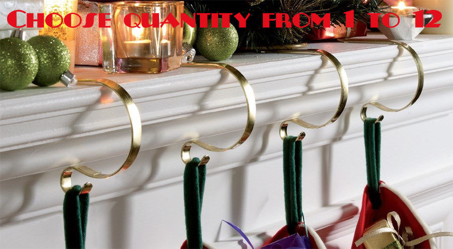 Christmas Stocking Hangers For Fireplace
 MANTLE CLIP CHRISTMAS STOCKING FIREPLACE GARLAND MANTEL