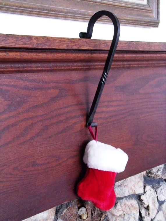 Christmas Stocking Hangers For Fireplace
 Set Six Fireplace Mantle Christmas Stocking Hangers