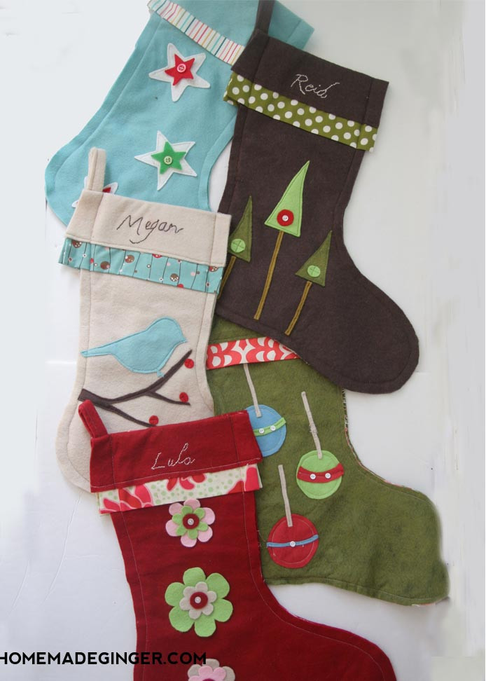Christmas Stockings DIY
 DIY Stockings Homemade Ginger