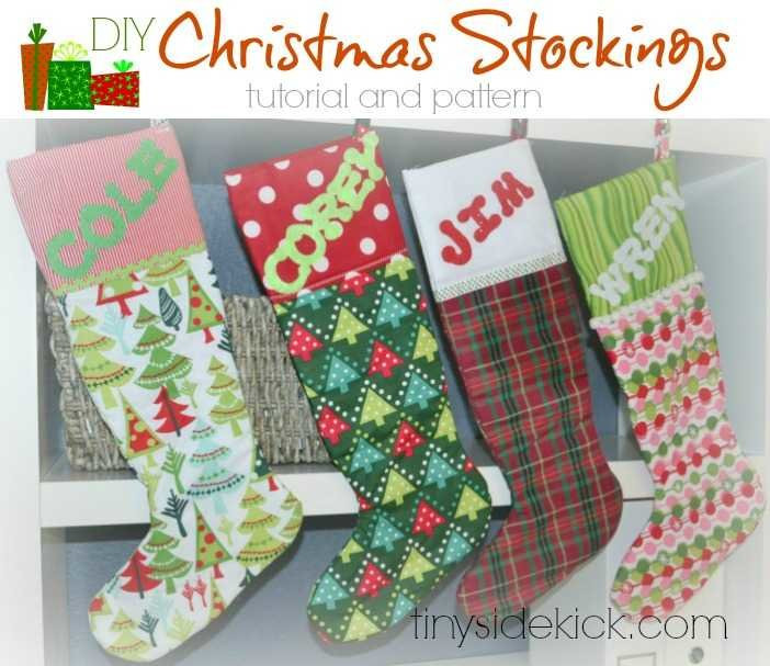 Christmas Stockings DIY
 DIY Christmas Stockings Christmas Fabric