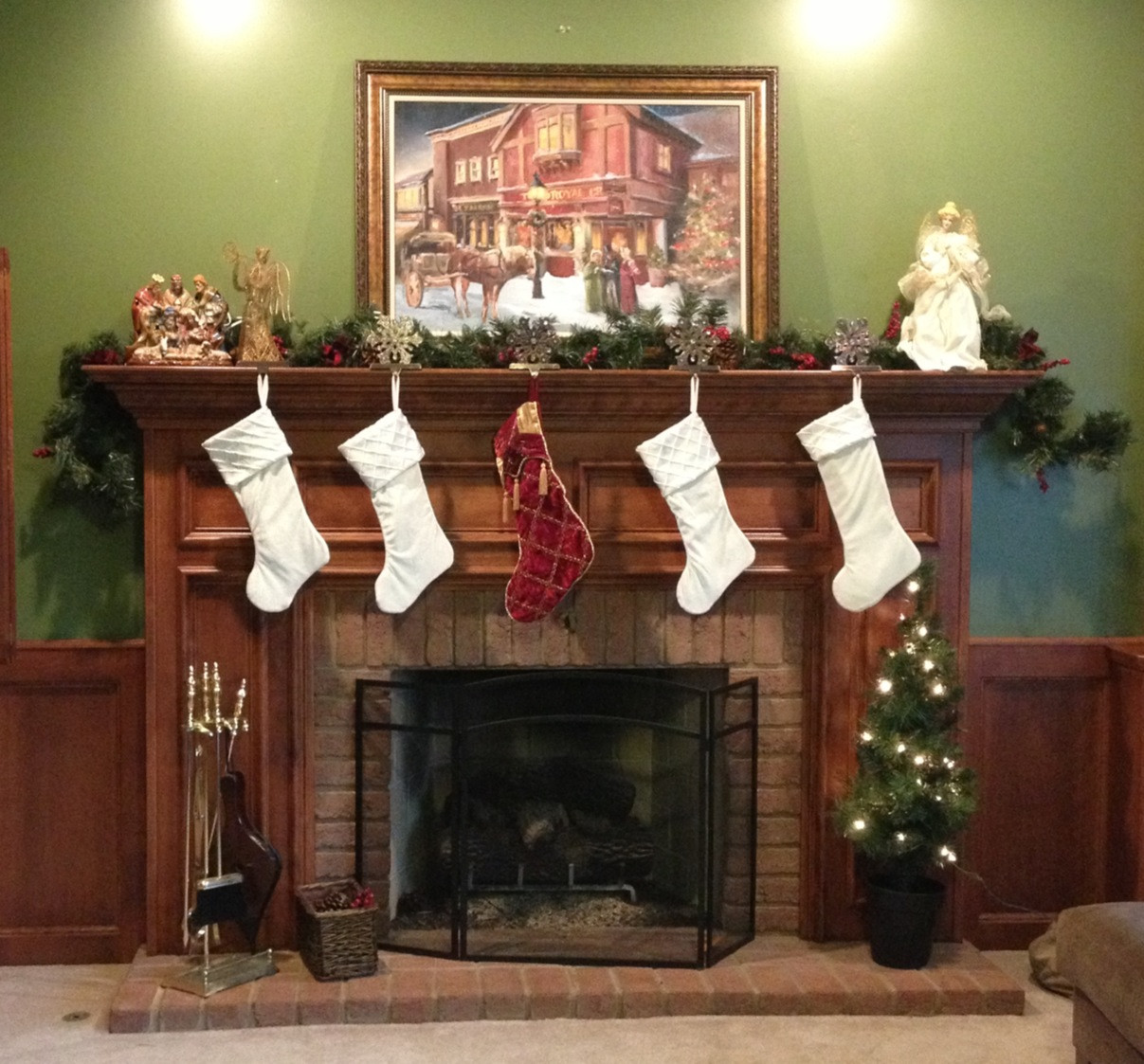 Christmas Stockings Hanging Over Fireplace
 15 Ways to Keep Christ in Christmas Women Living Well