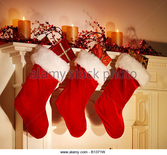 Christmas Stockings Hanging Over Fireplace
 Christmas Stockings Stock s & Christmas Stockings