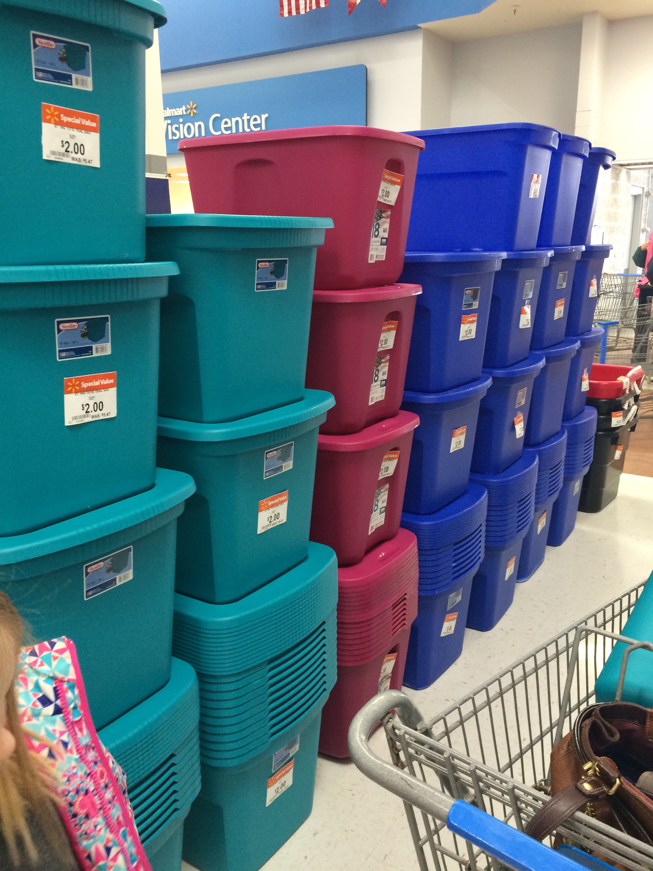 Christmas Storage Totes
 f Walmart Christmas Clearance Includes $2 Storage