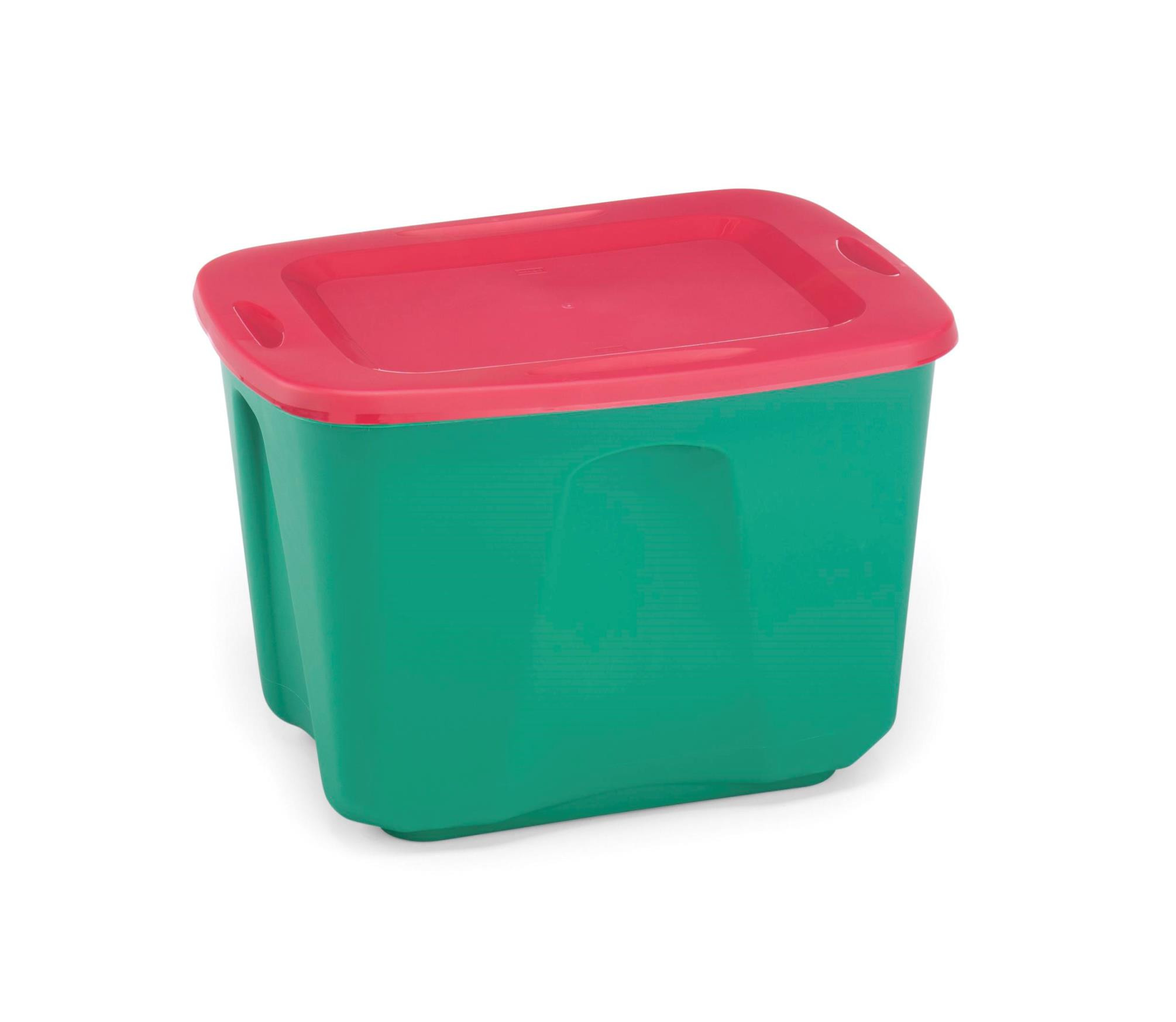 Christmas Storage Totes
 Homz 18 Gallon Holiday Storage Tote Red Green Home