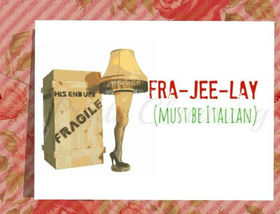 Christmas Story Fragile Quote
 Items similar to A Christmas Story Fragile Leg Lamp Major