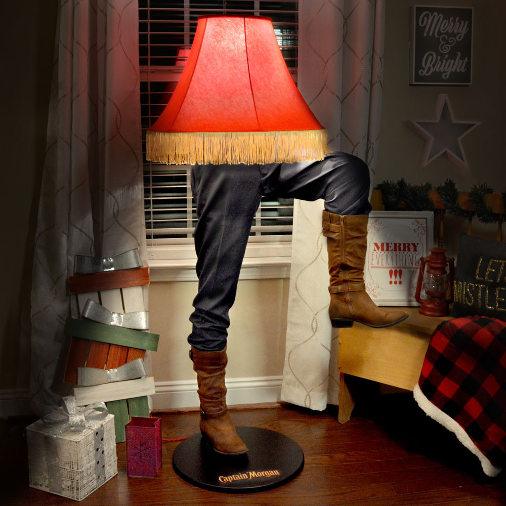 Christmas Story Lamp For Sale
 Captain Morgan to Sell ‘A Christmas Story’ Inspired Leg