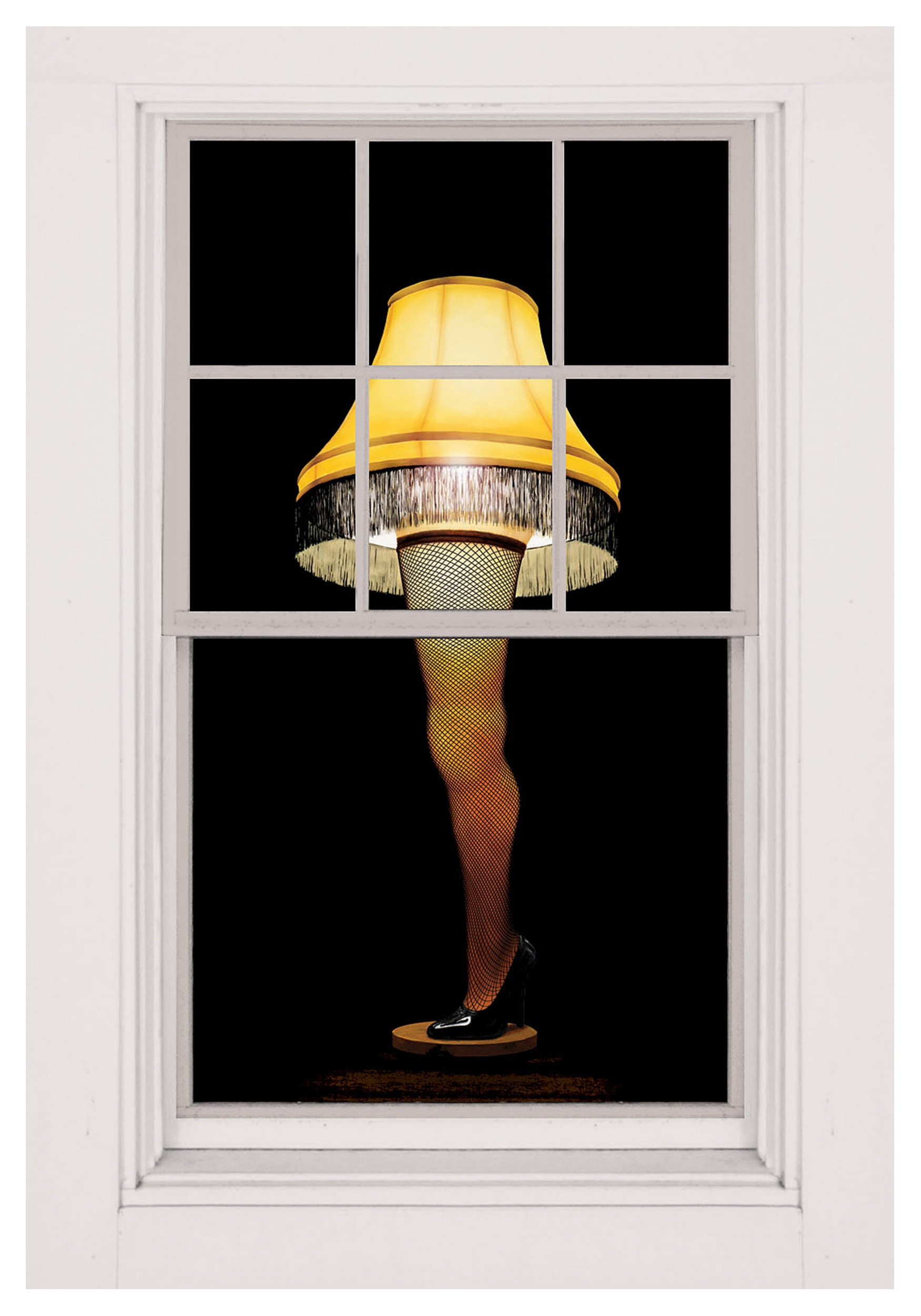 Christmas Story Lamp For Sale
 Leg Lamp Window Cling