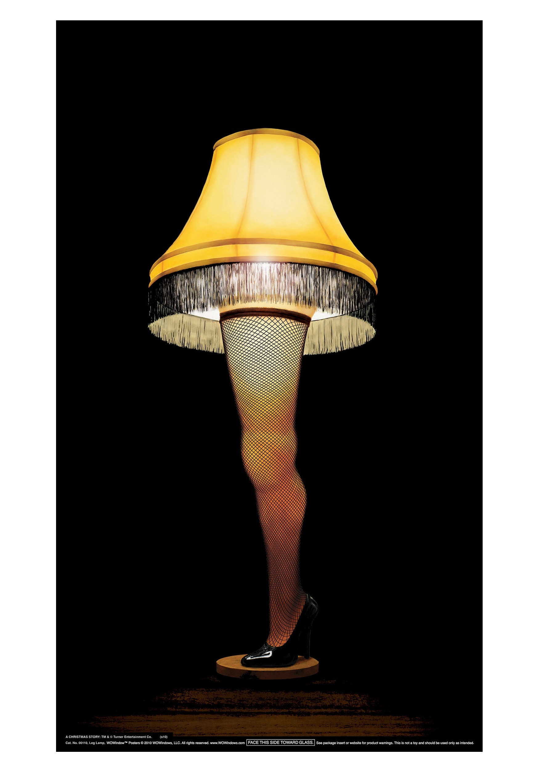 Christmas Story Lamp Full Size
 Leg Lamp Window Cling