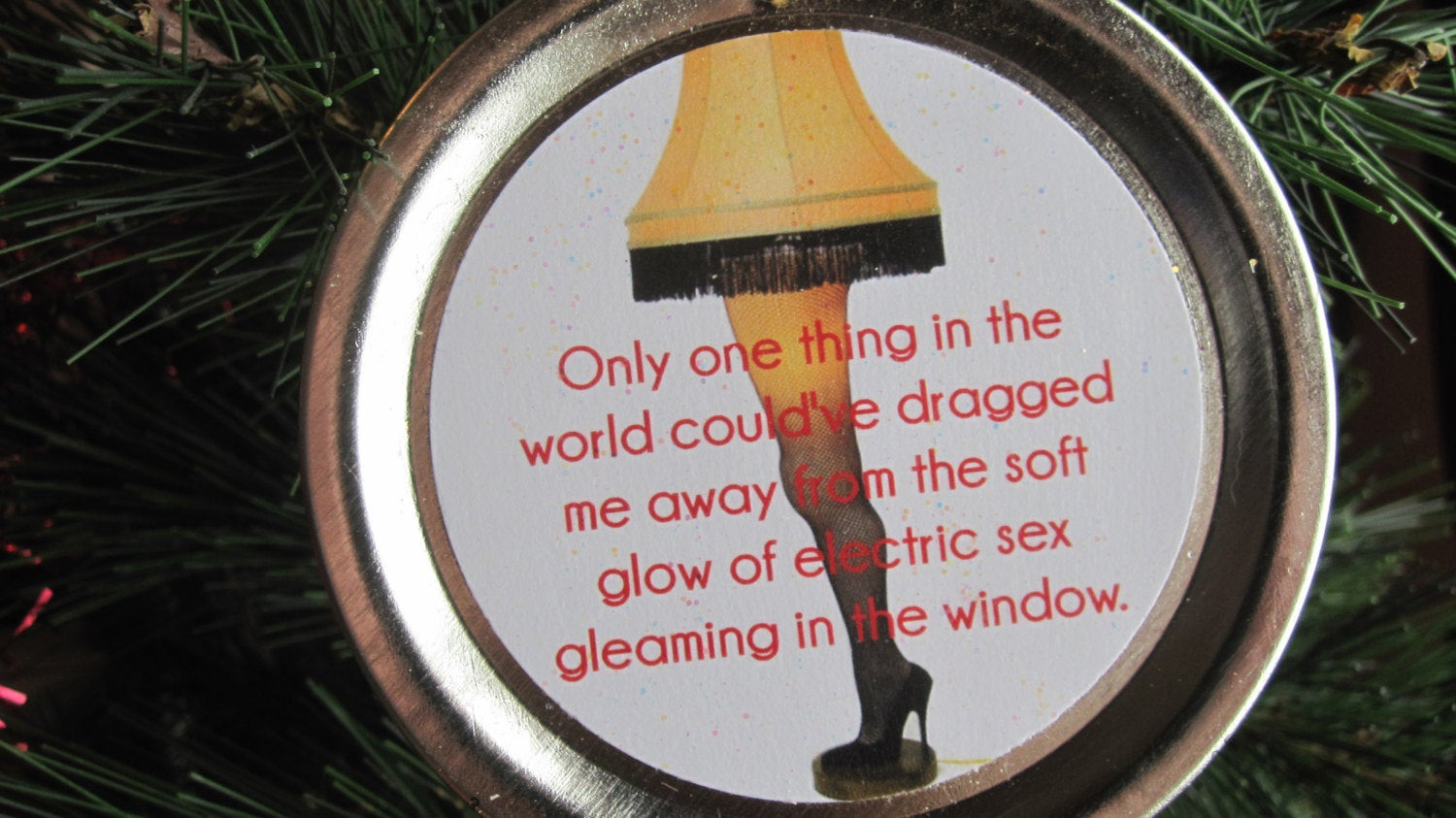 Christmas Story Lamp Quote
 A Christmas Story Ornament Funny Movie Quote by