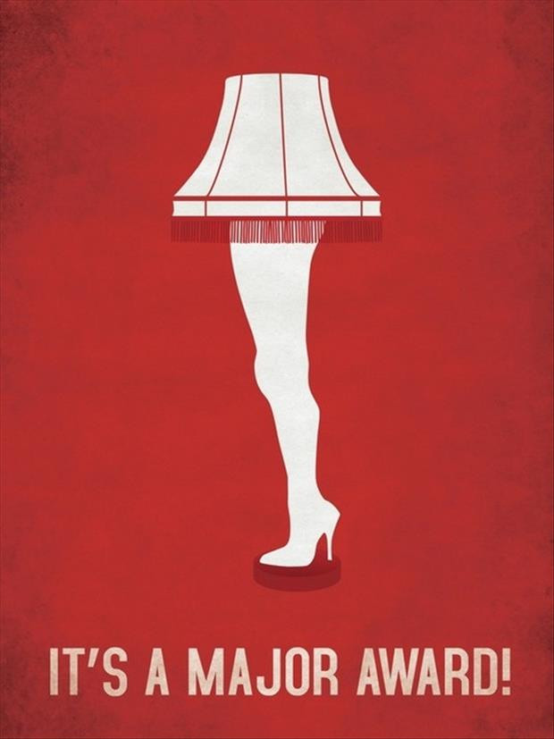 Christmas Story Leg Lamp Quotes
 its a major award one leg lamp funny images Dump A Day