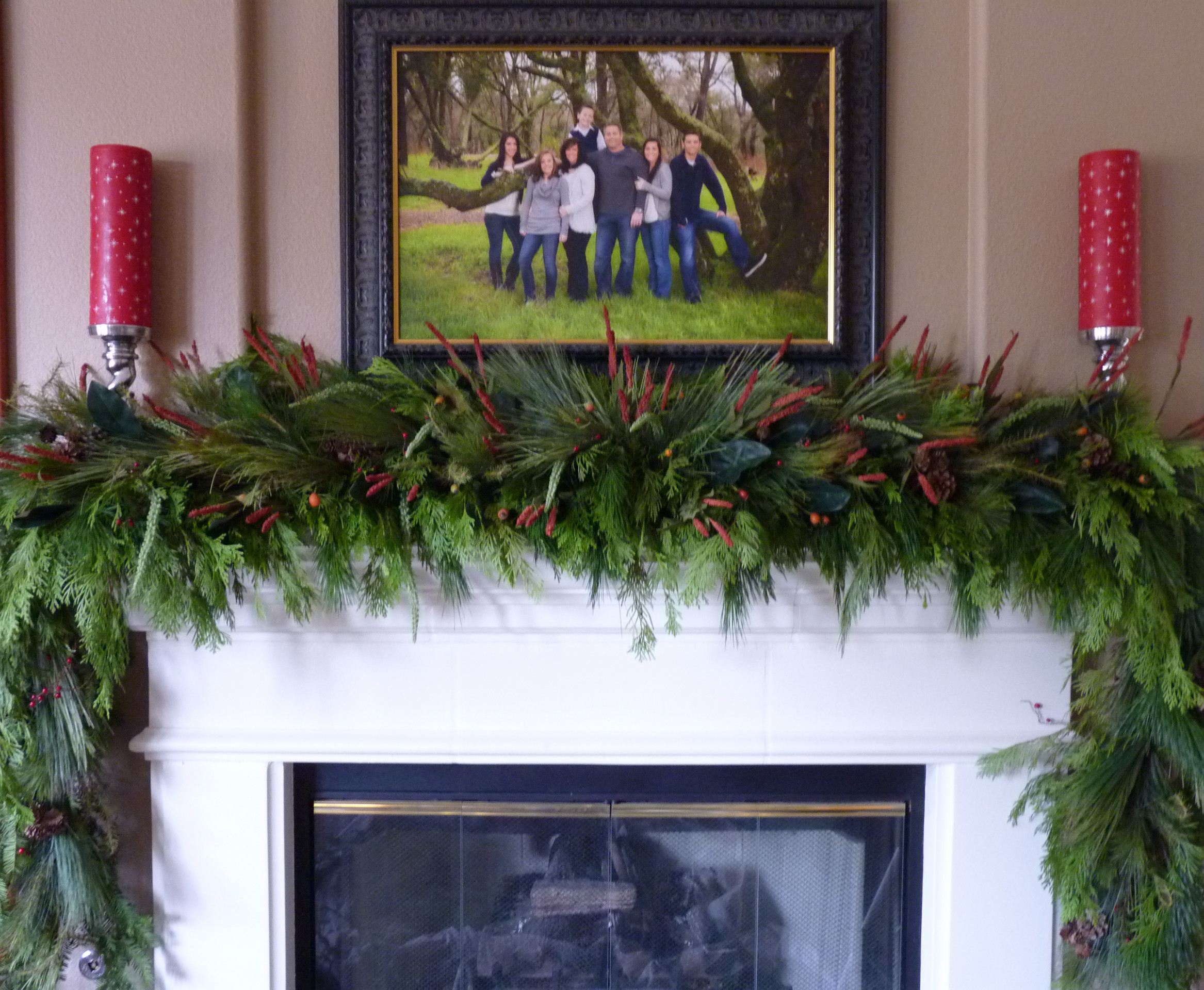 Christmas Swags For Fireplace
 Lush & Sophisticated Garland TGIF This Grandma is Fun