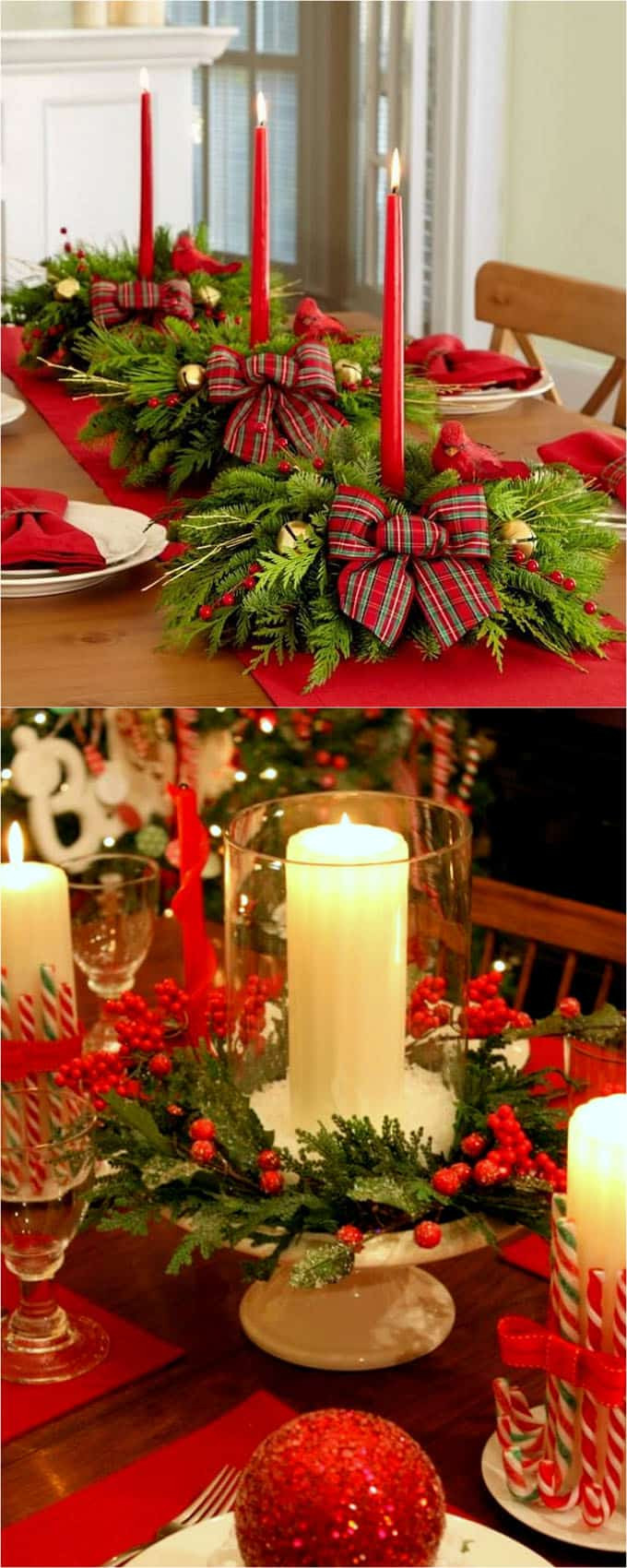 Christmas Table Centerpiece Ideas
 27 Gorgeous DIY Thanksgiving & Christmas Table Decorations
