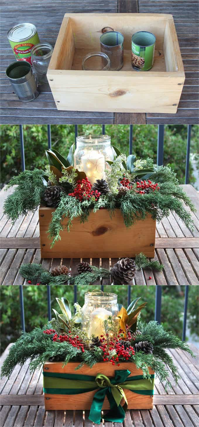 Christmas Table Decorations To Make
 DIY Christmas Table Decorations Easy Centerpiece in 10
