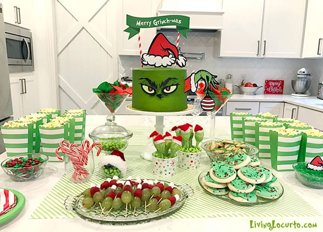 Christmas Theme Party Ideas
 Adorable Grinch Cake and Grinch Christmas Party Ideas