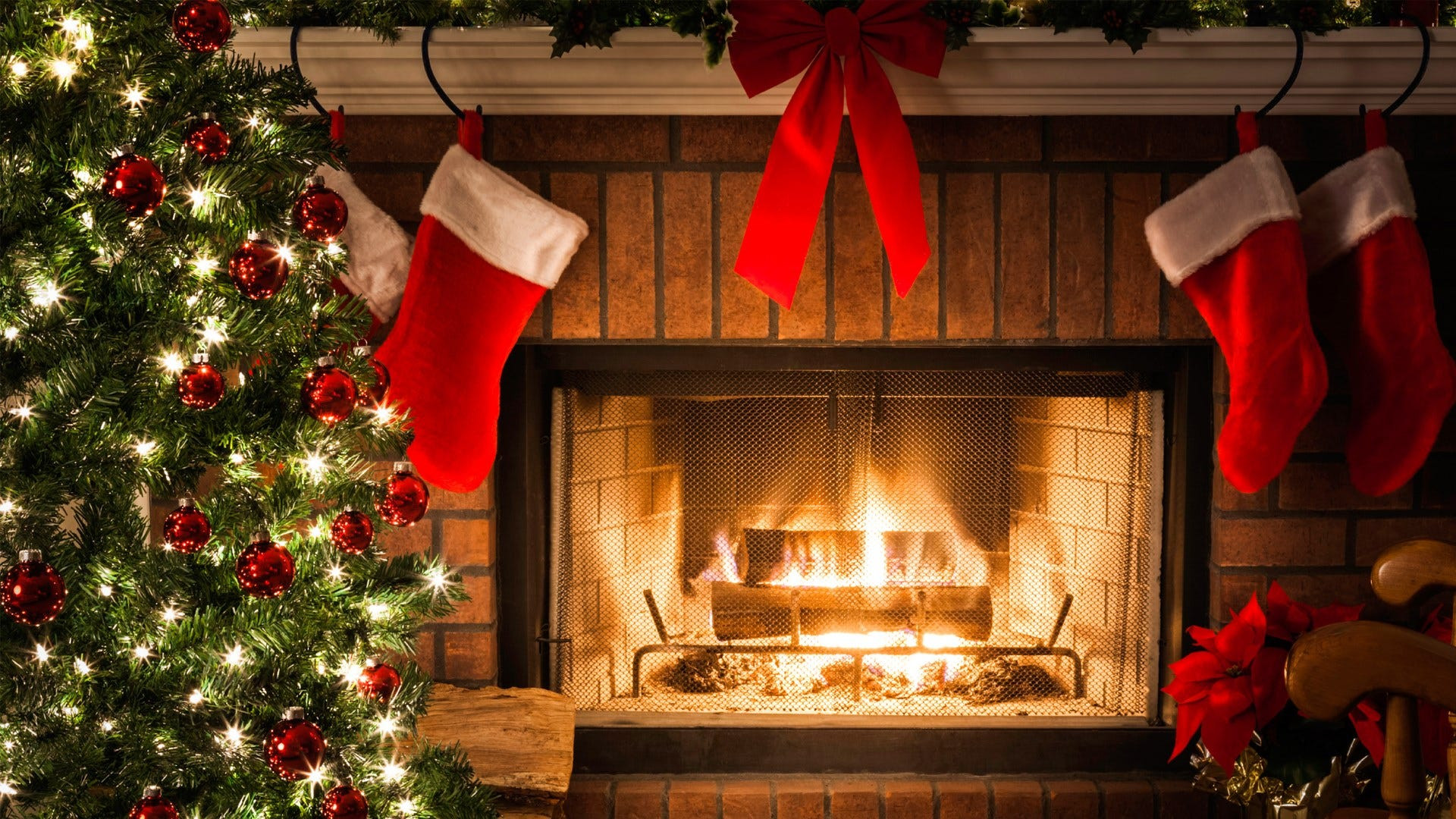 Christmas Themed Fireplace Screen
 New holiday themed radio station debuts in Myrtle Beach