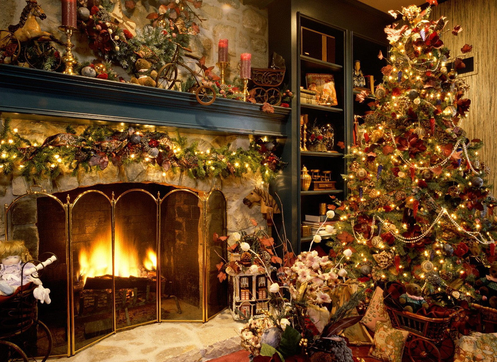 Christmas Themed Fireplace Screen
 HD Christmas Wallpapers Download Latest Christmas
