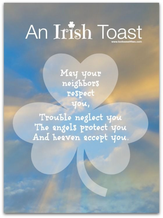 Christmas Toast Quotes
 25 best ideas about Irish blessing on Pinterest