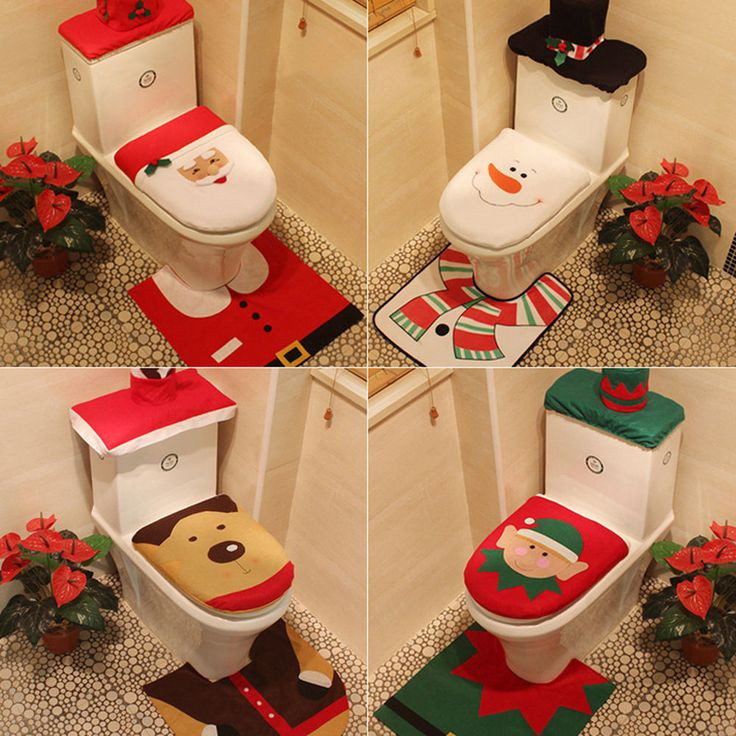 Christmas Toilet Cover
 1000 ideas about Toilet Seat Covers on Pinterest