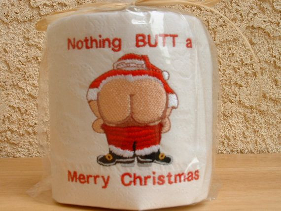 Christmas Toilet Paper
 Festive embroidered toilet paper