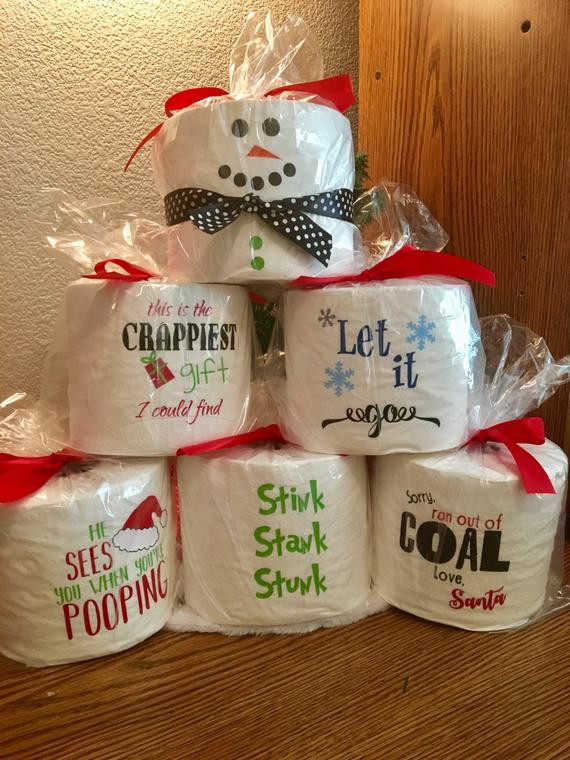 Christmas Toilet Paper Holder
 Christmas Gag Gift Toilet Paper Funny Sayings White