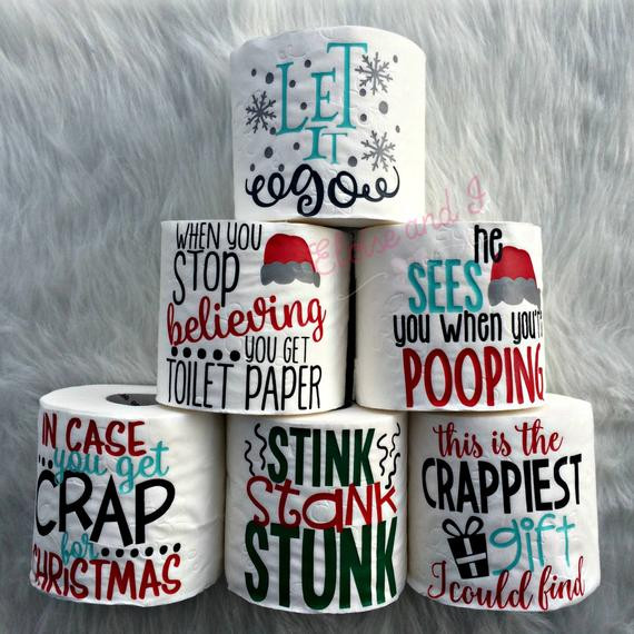 Christmas Toilet Paper
 christmas toilet paper funny christmas ts white