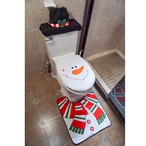 Christmas Toilet Seat Covers
 Cute Christmas Toilet Seat Cover Sets It s Christmas Time