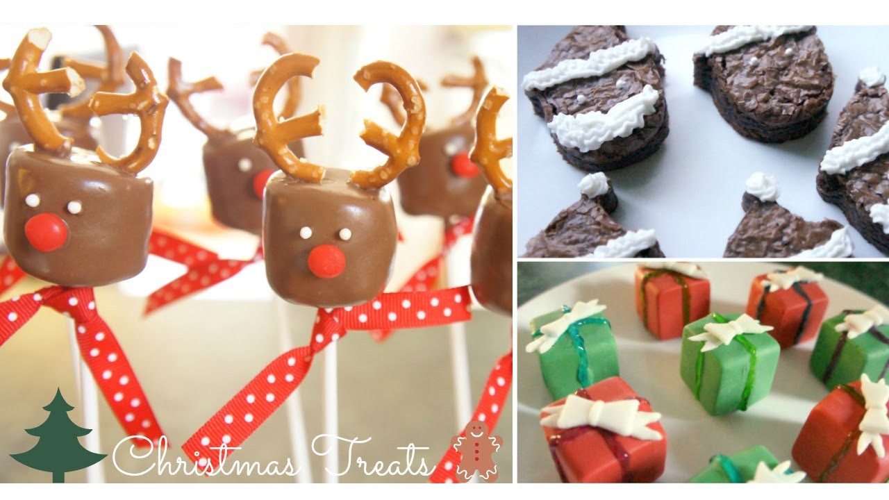 Christmas Treat DIY
 3 DIY Christmas Treats Reindeer Marshmallow Pops Santa