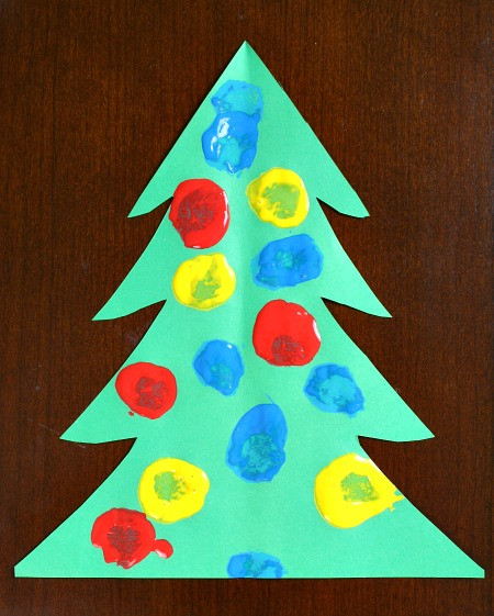 Christmas Tree Art And Craft
 Pom Pom Painting Christmas Tree Craft for Toddlers