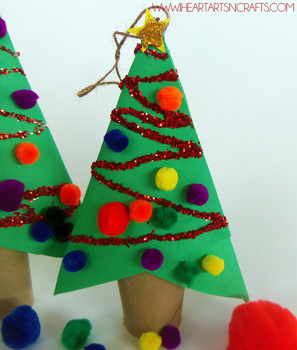 Christmas Tree Art And Craft
 DIY Cardboard Tube Christmas Ornament Kids Craft