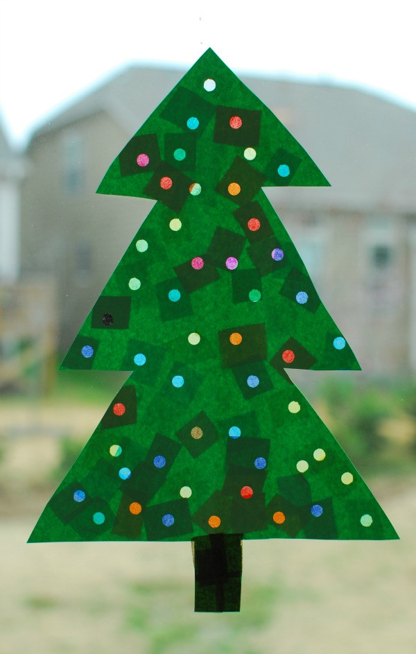 Christmas Tree Art And Craft
 Christmas Tree with Lights Paper Craft – In Lieu of Preschool