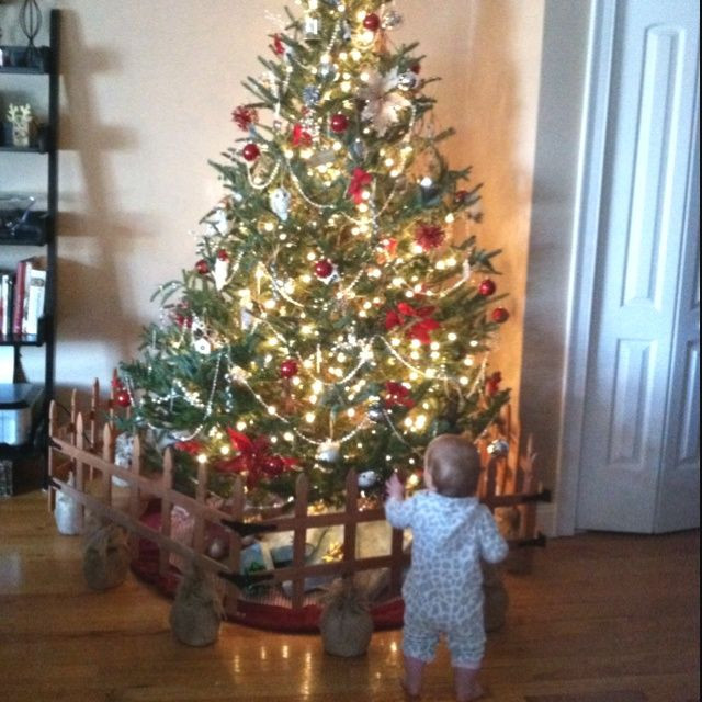 Christmas Tree Baby Gate
 keep christmas tree away from baby