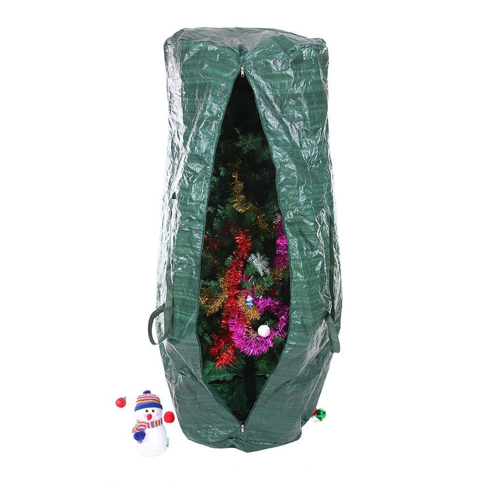 Christmas Tree Cover For Storage
 Green Extra Storage Bag Zippered Artificial Durable