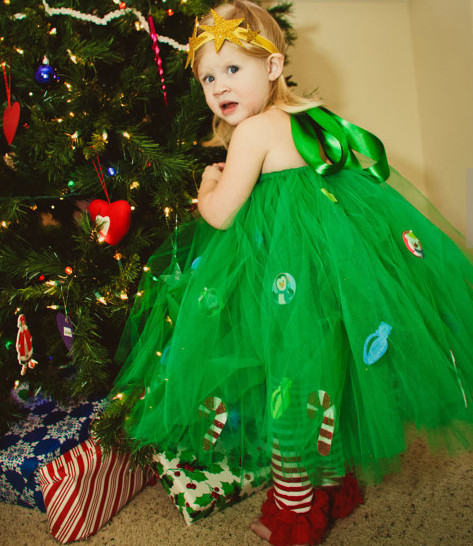 Christmas Tree Dress DIY
 Wonderful DIY Christmas Tutu Dress for Your Little Princess