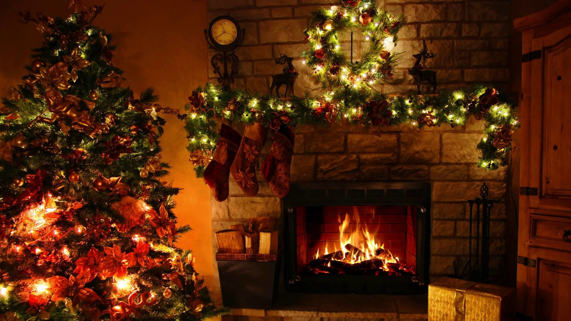 Christmas Tree Fireplace Wallpaper
 Christmas Fireplace Background ·① WallpaperTag