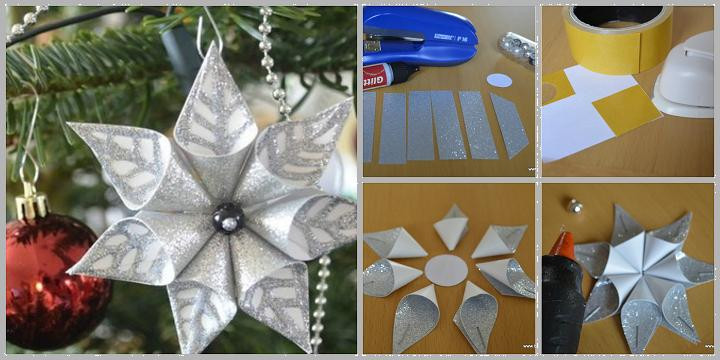 Christmas Tree Flower Ornaments
 Wonderful DIY Glittery Styrofoam Ball Ornaments for Christmas