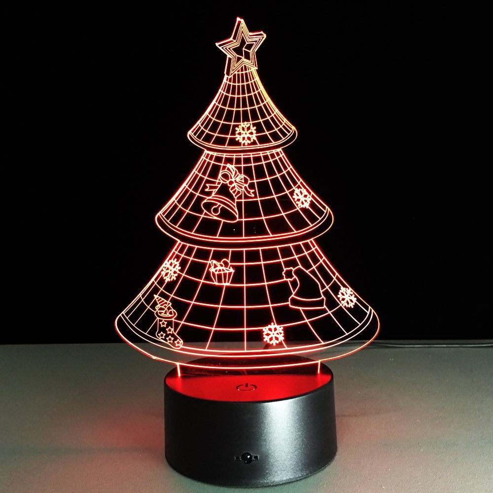 Christmas Tree Lamp
 Buy Optical Illusion 3D Lamp 7 Colour Changing Christmas