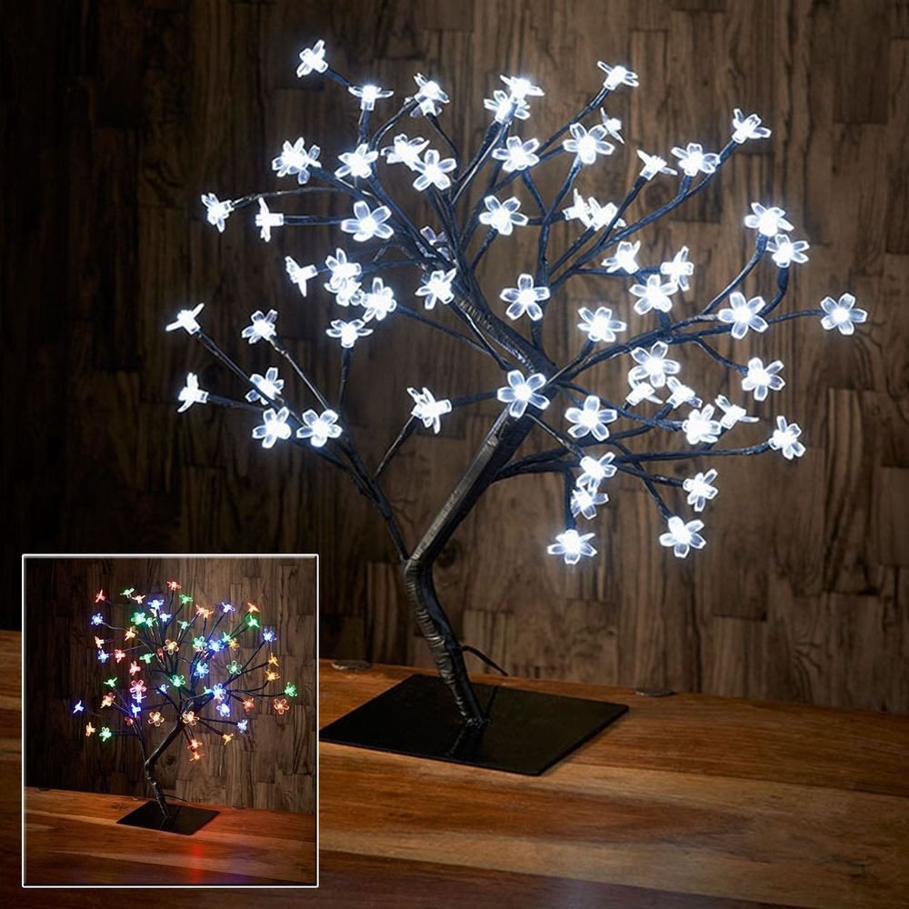 Christmas Tree Lamp
 45cm Led Cherry Blossom Bonsai Tree Fairy Xmas Christmas