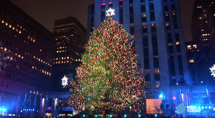 Christmas Tree Lighting 2019 Nyc
 The Rockefeller Center Christmas Tree goes live