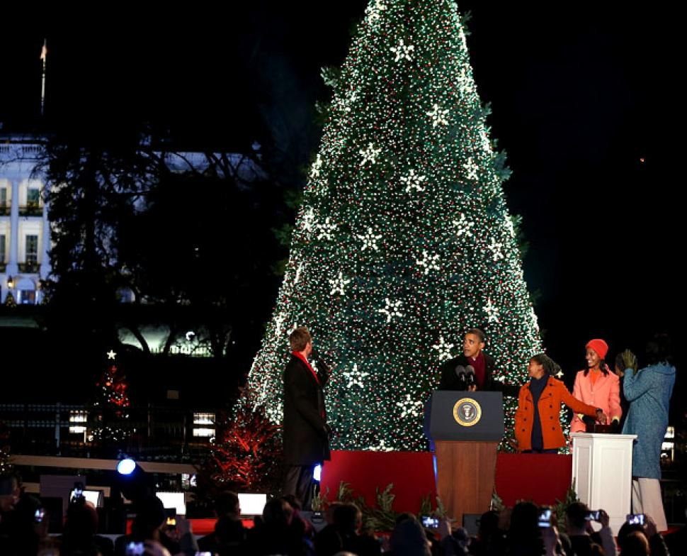 Christmas Tree Lighting Ceremony
 First family lights up National Christmas Tree at 90th